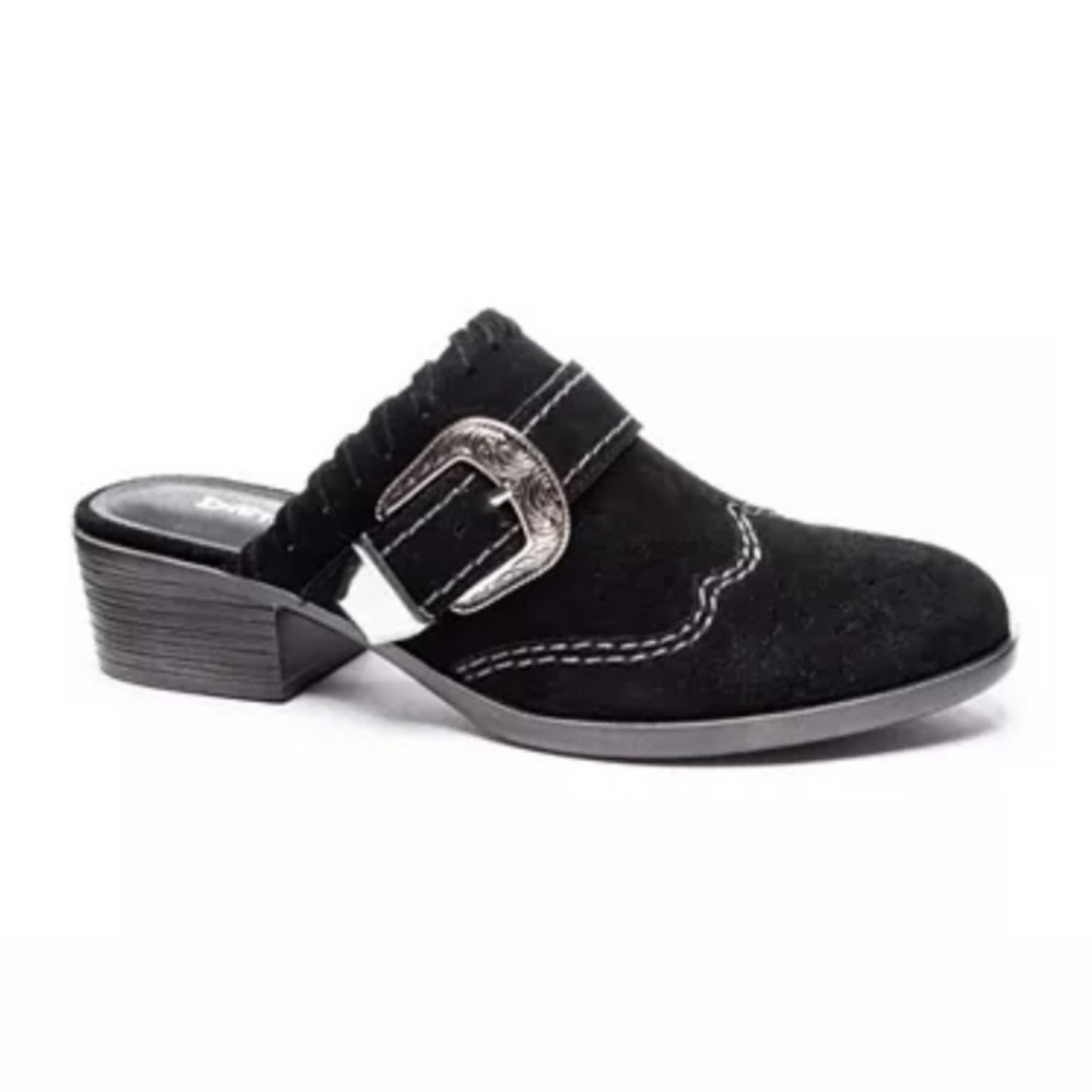 Dirty Laundry Western Suede Mules